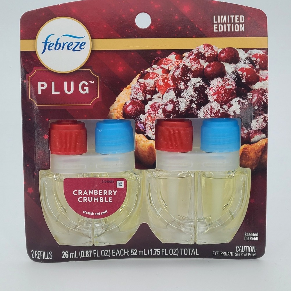Febreze Plug In 2 ct. Refills Cranberry Crumble LIMITED EDITION